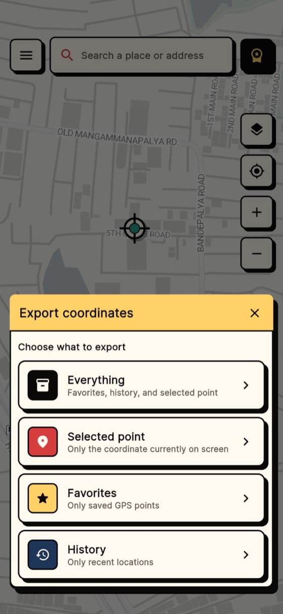 GPS Coordinates Map screenshot 4